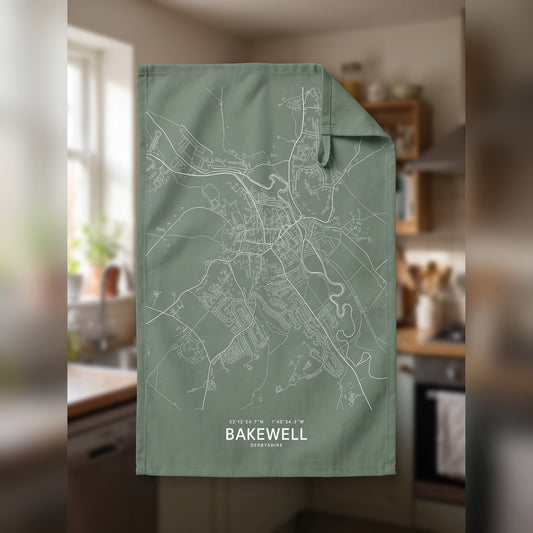 Bakewell — Map Tea Towel