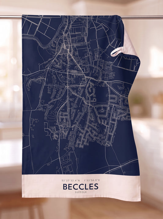 Beccles — Map Tea Towel