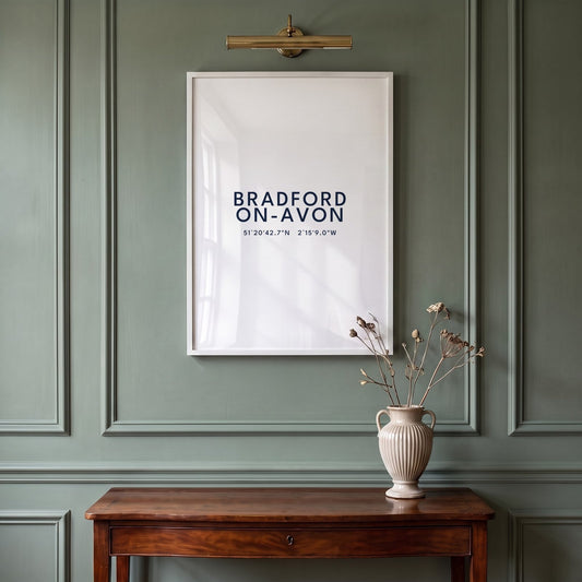 Bradford-on-Avon — Framed Coordinates Print