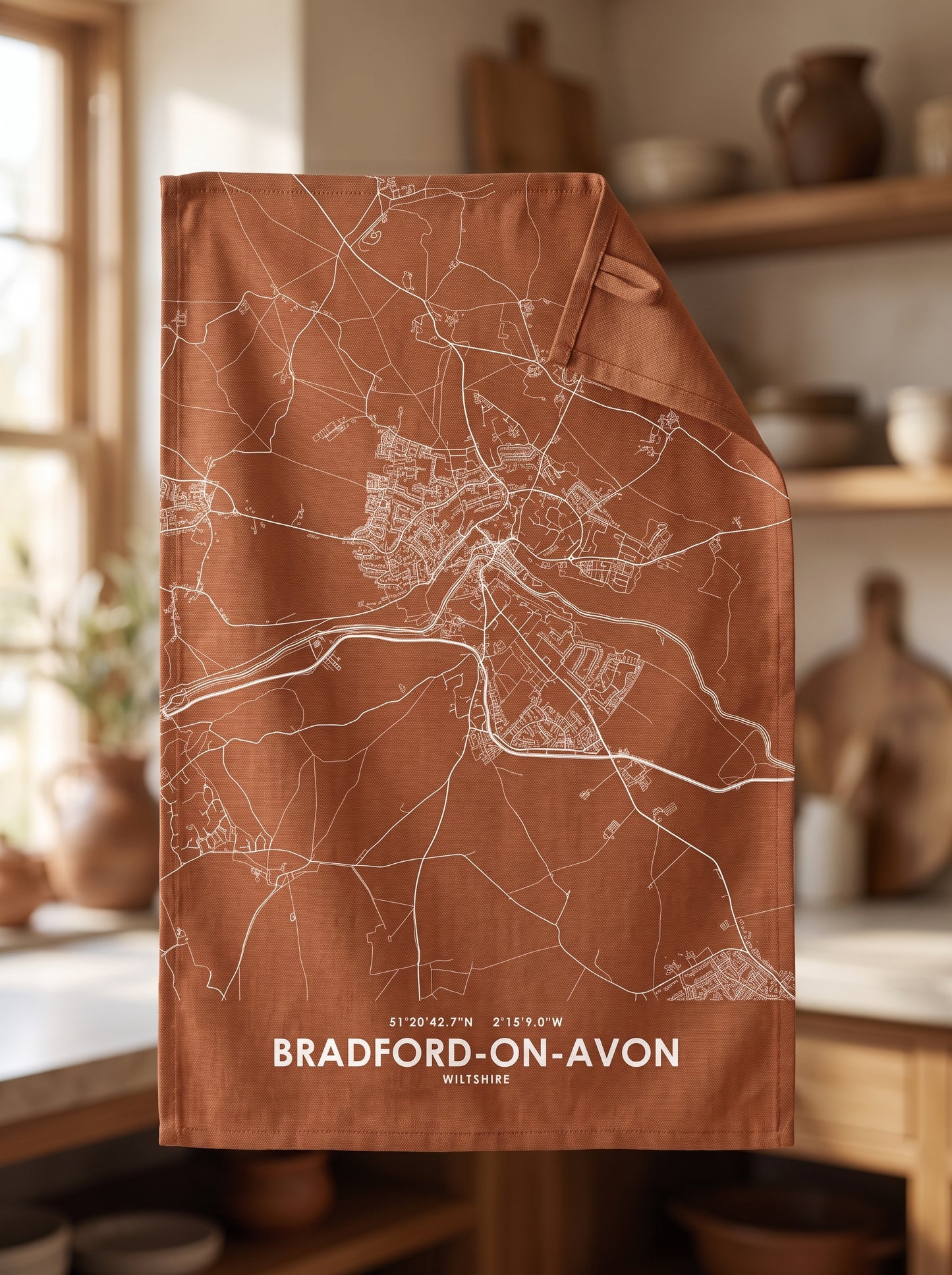Bradford-on-Avon — Map Tea Towel