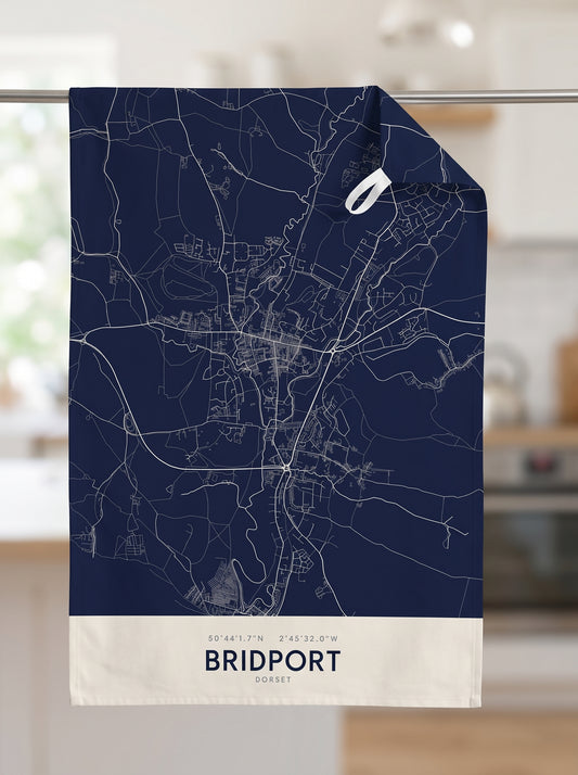 Bridport — Map Tea Towel