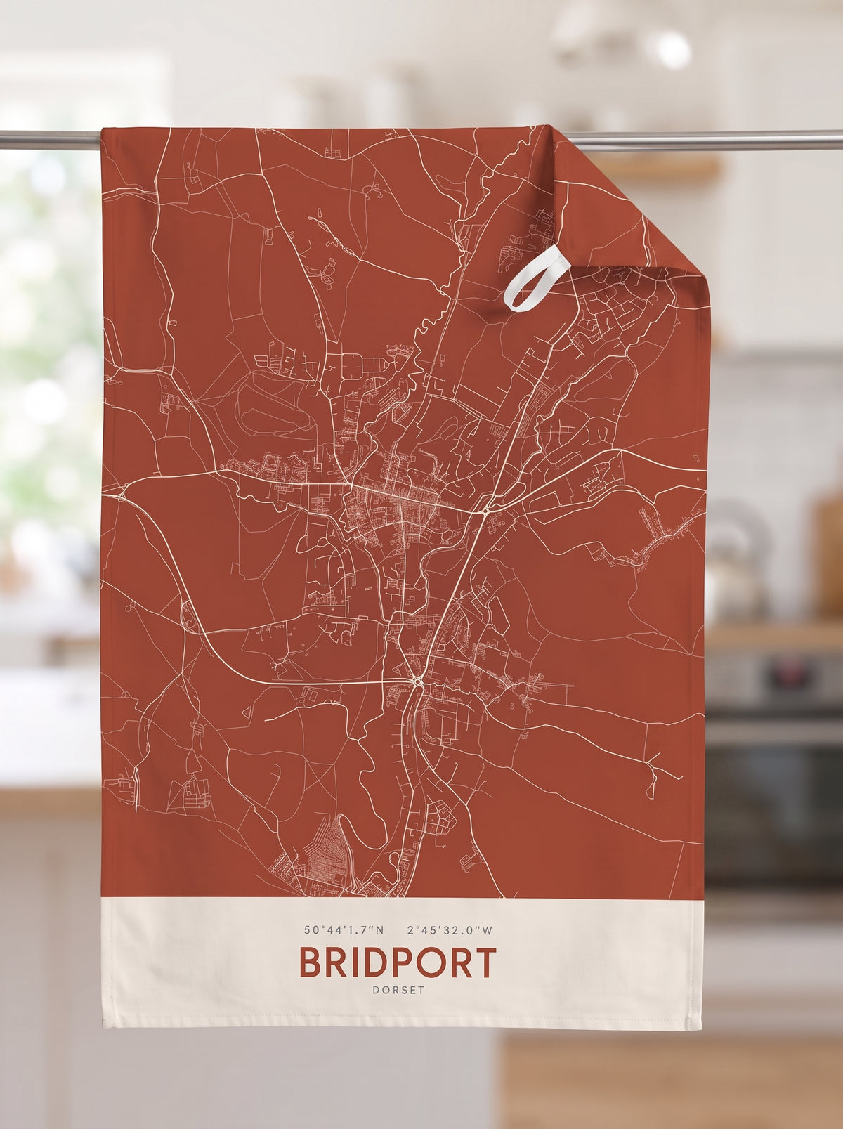 Bridport — Map Tea Towel