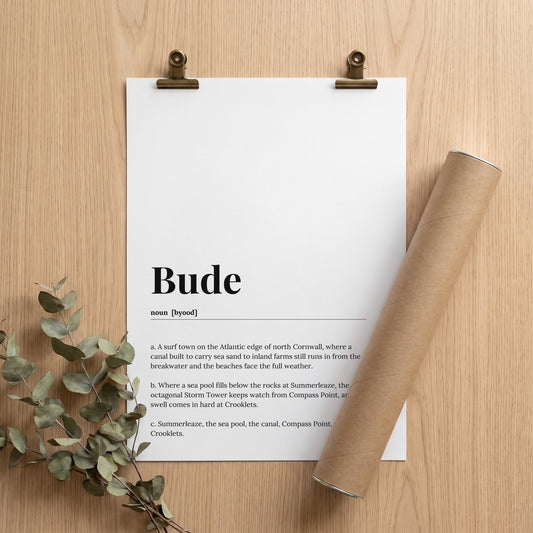 Bude — Dictionary Print