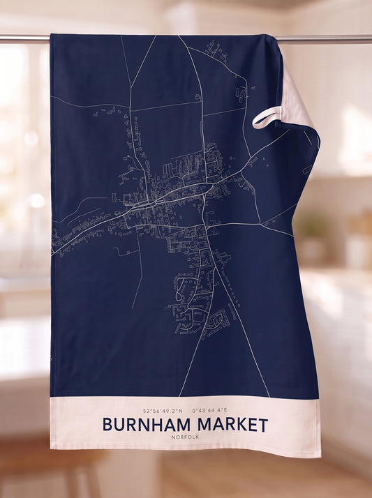 Burnham Market — Map Tea Towel