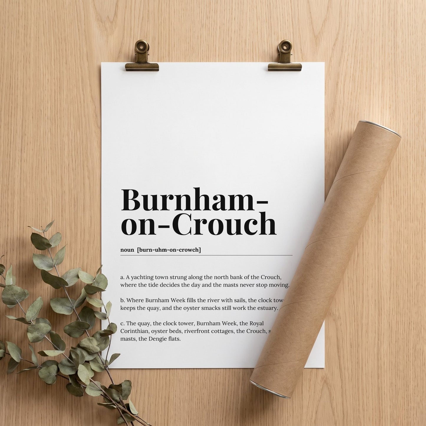 Burnham-on-Crouch — Dictionary Print
