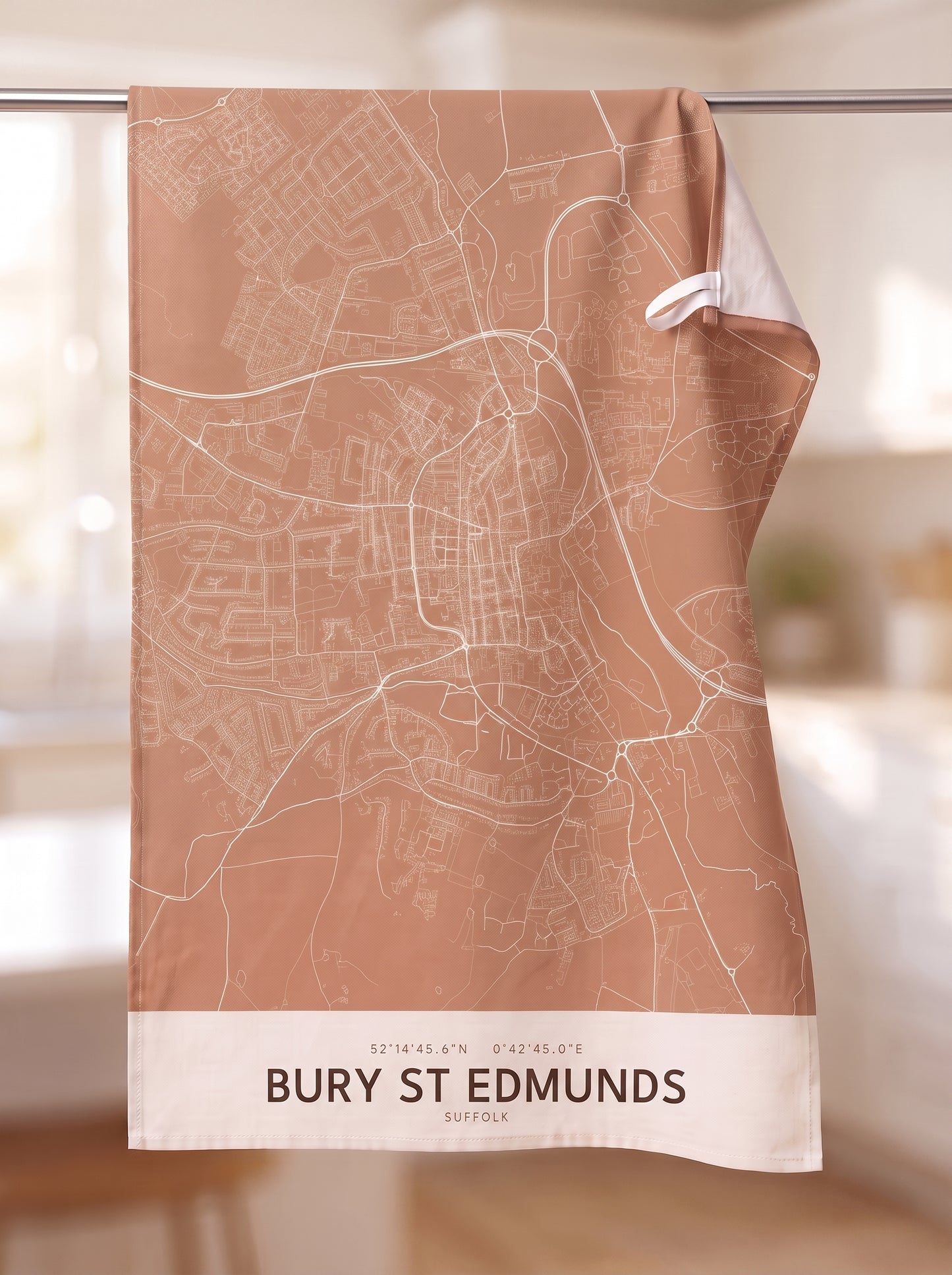 Bury St Edmunds — Map Tea Towel