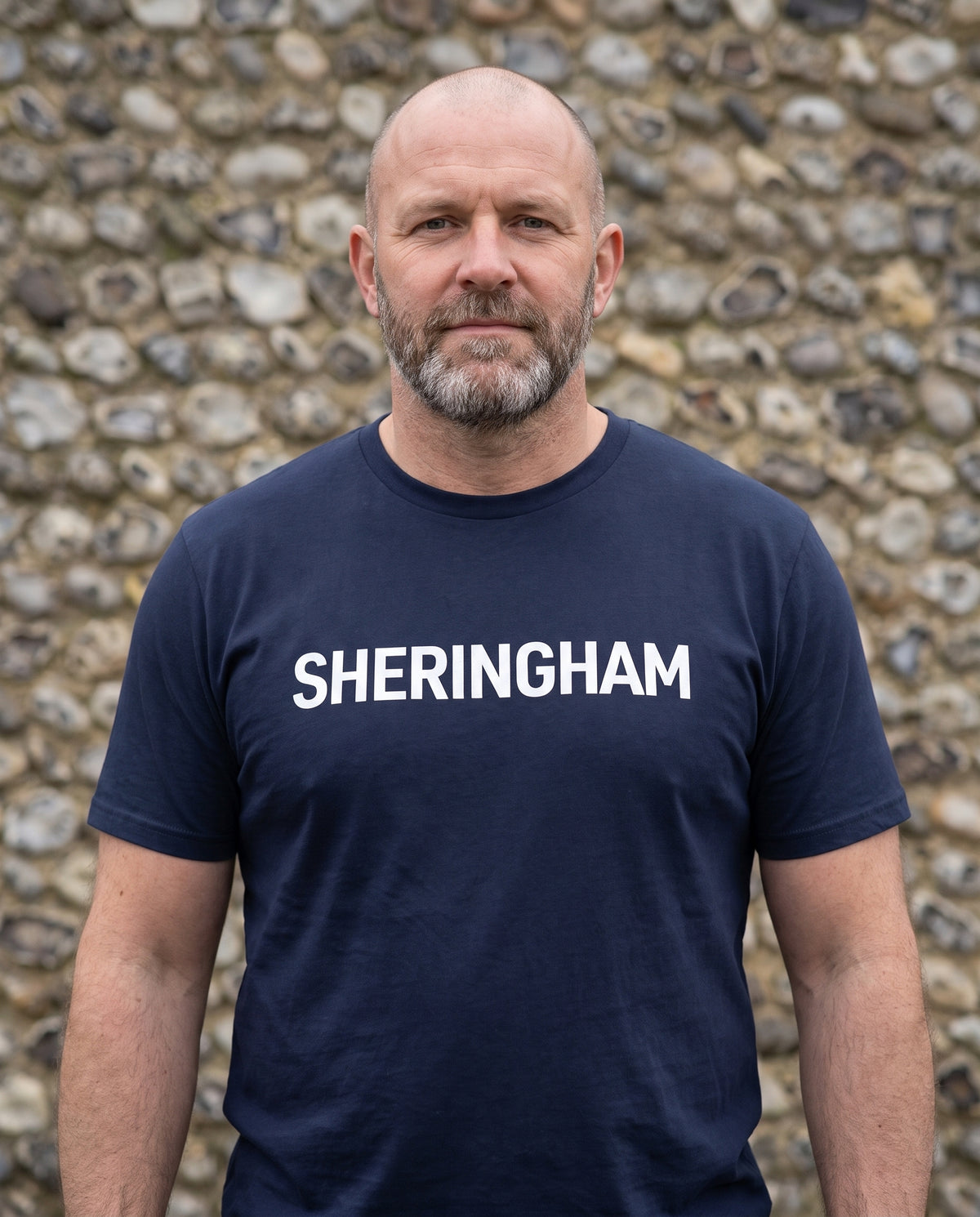 Your Town Merch — Sheringham Navy Tee lifestyle