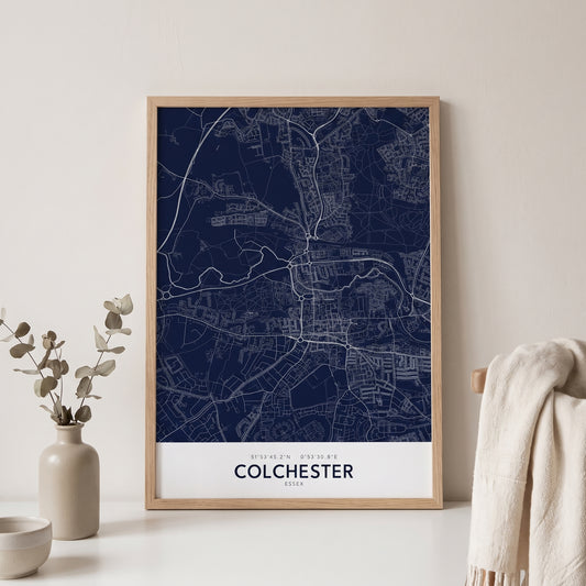 Your Town Merch — Colchester Map Print lifestyle