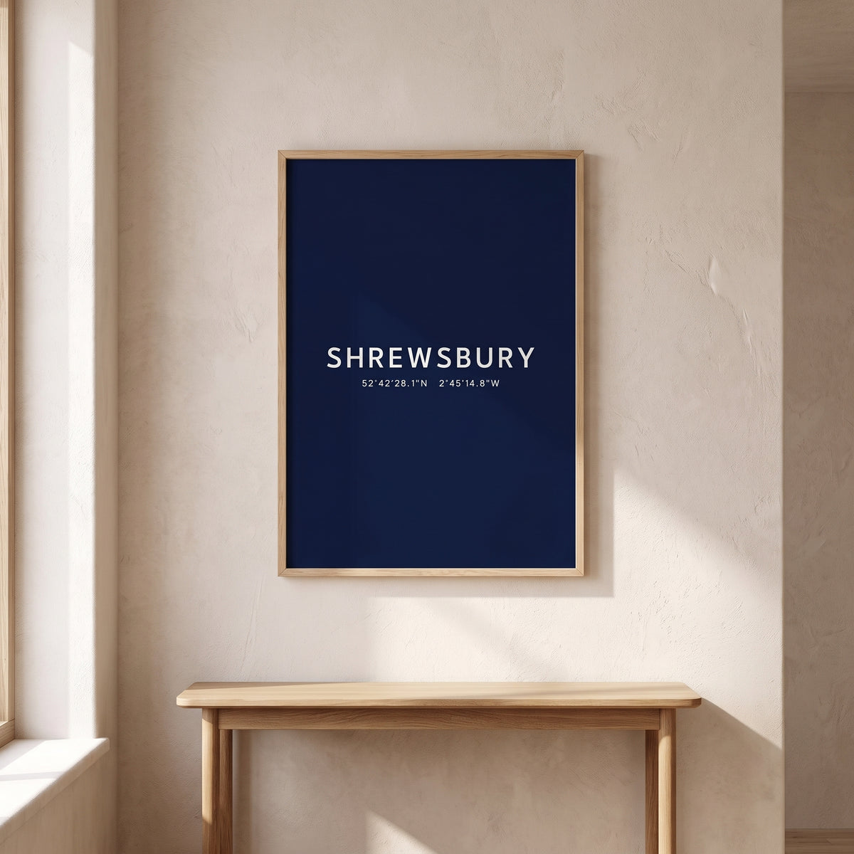 Your Town Merch — Shrewsbury Coordinates Print lifestyle