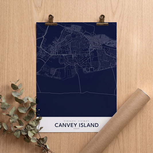 Canvey Island — Map Print