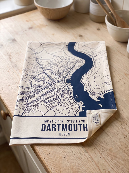 Dartmouth — Map Tea Towel