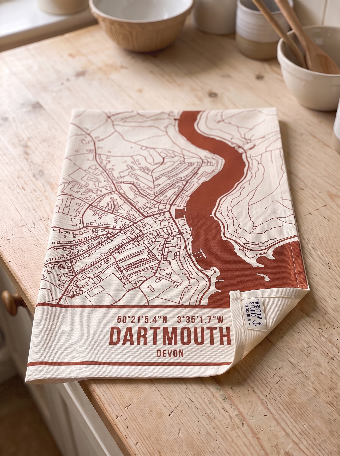 Dartmouth — Map Tea Towel