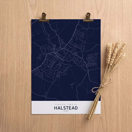 Your Town Merch — Halstead Map Print lifestyle