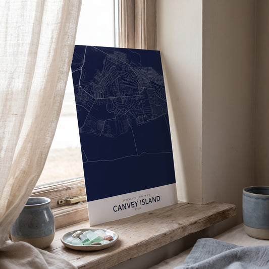 Your Town Merch — Canvey Island Map Print lifestyle