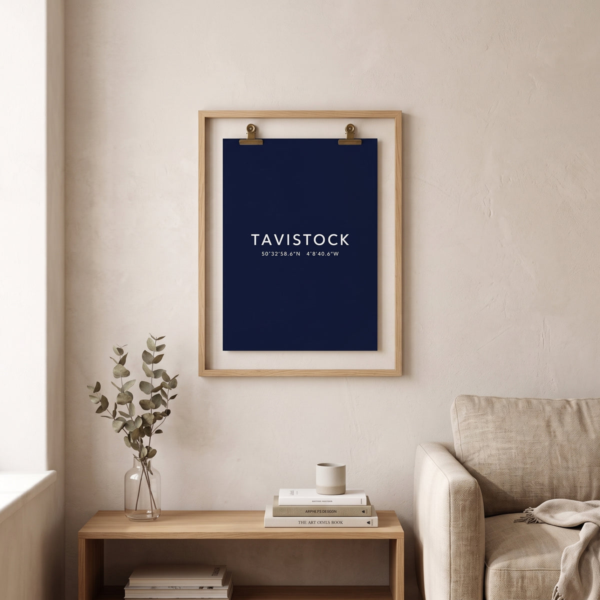 Your Town Merch — Tavistock Coordinates Print lifestyle