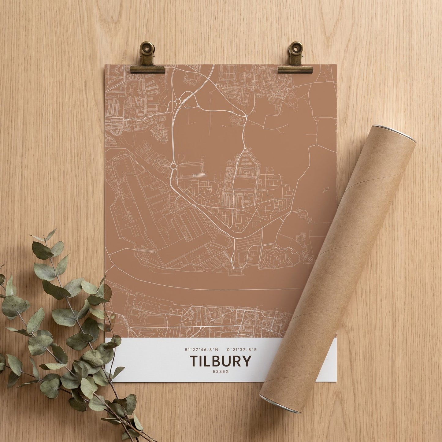 Tilbury — Map Print