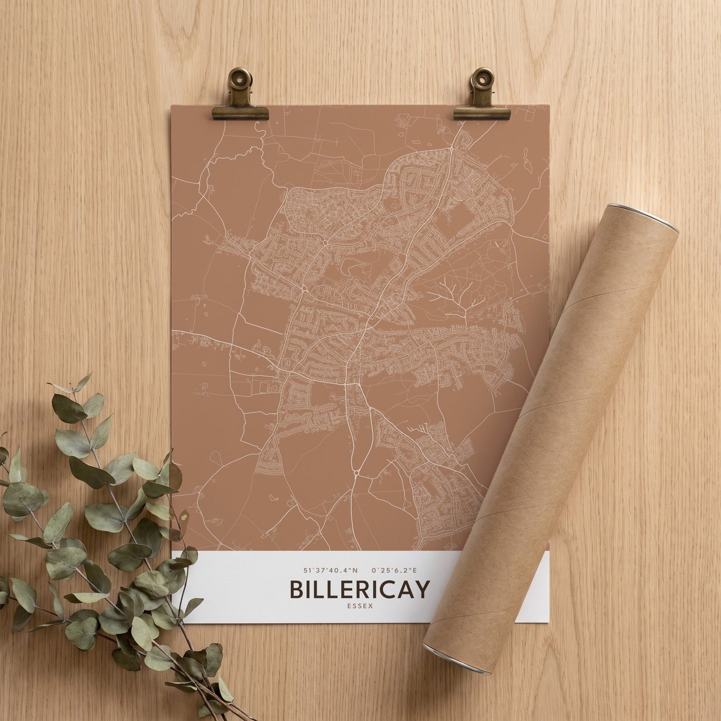 Billericay — Map Print