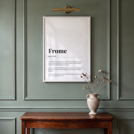 Frome — Framed Dictionary Print
