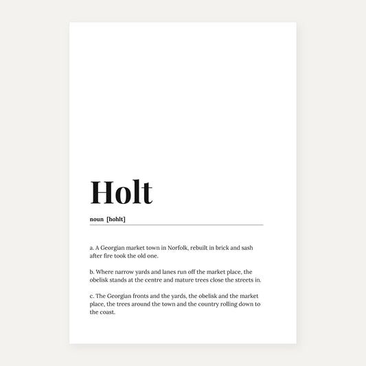 Holt — Dictionary Print