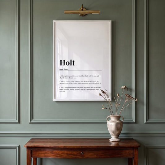 Holt — Framed Dictionary Print