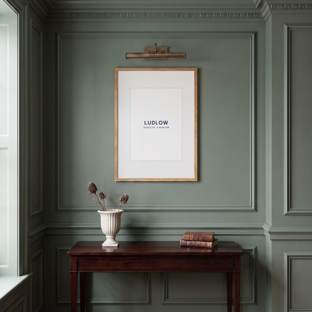 Ludlow — Framed Coordinates Print