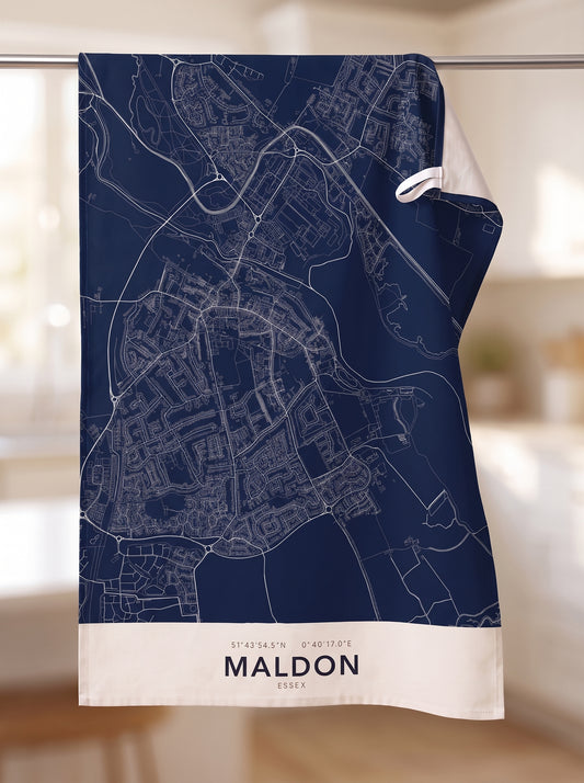 Maldon — Map Tea Towel