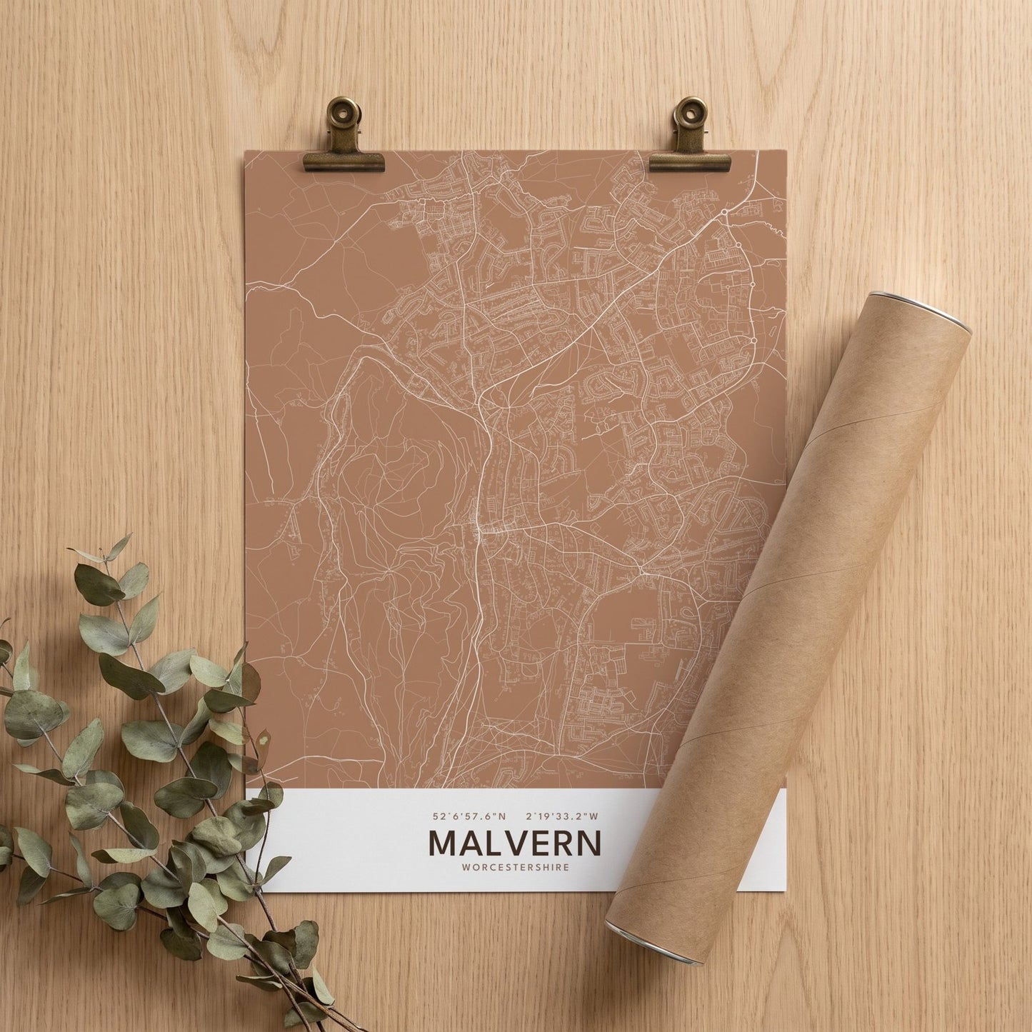 Malvern — Map Print