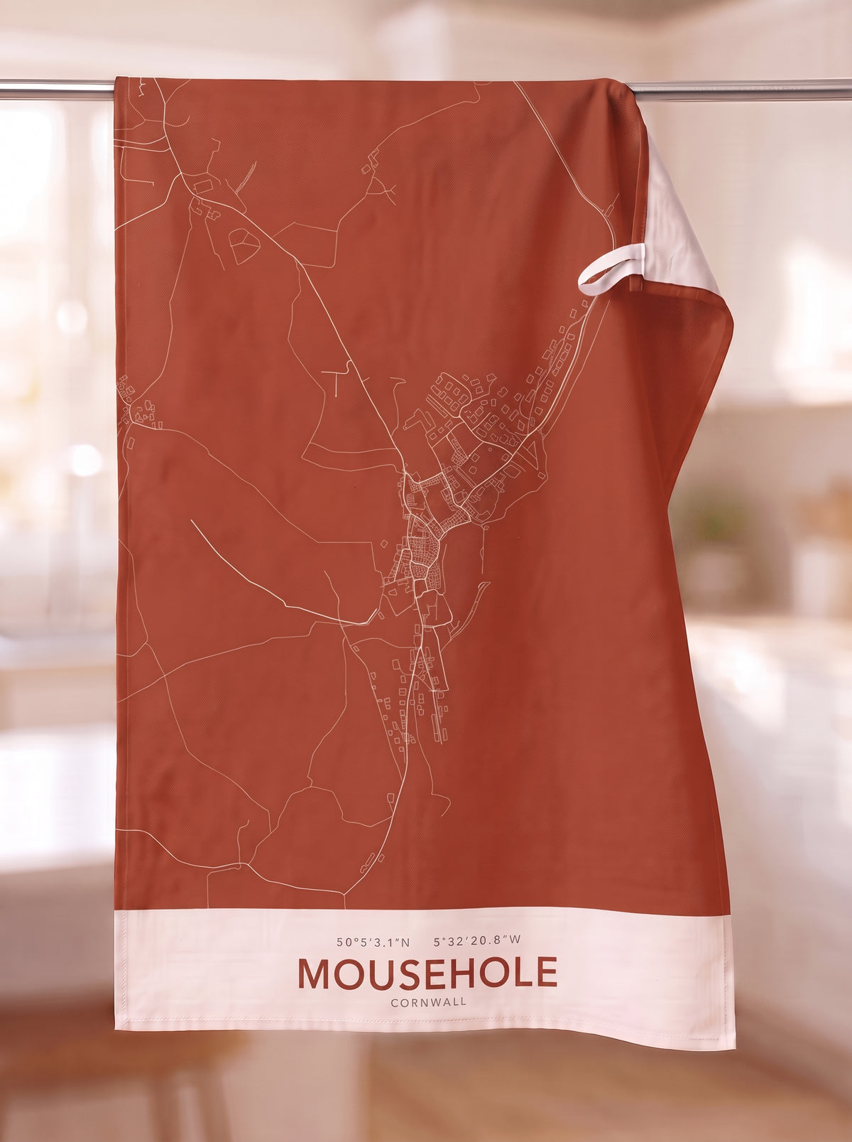 Mousehole — Map Tea Towel