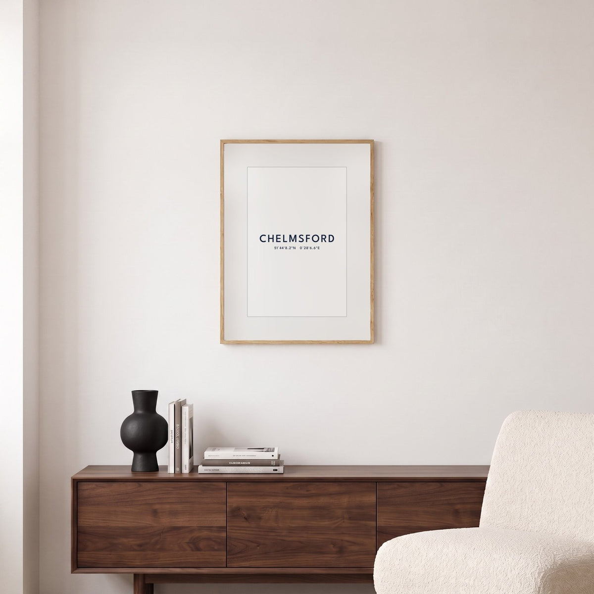 Chelmsford — Framed Coordinates Print