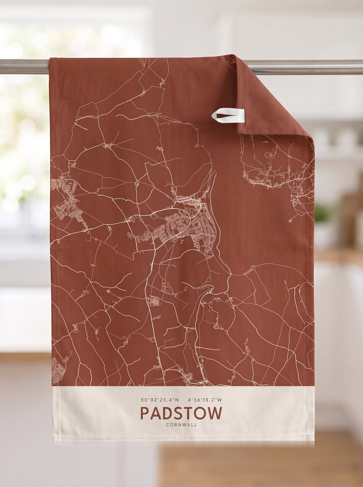 Padstow — Map Tea Towel