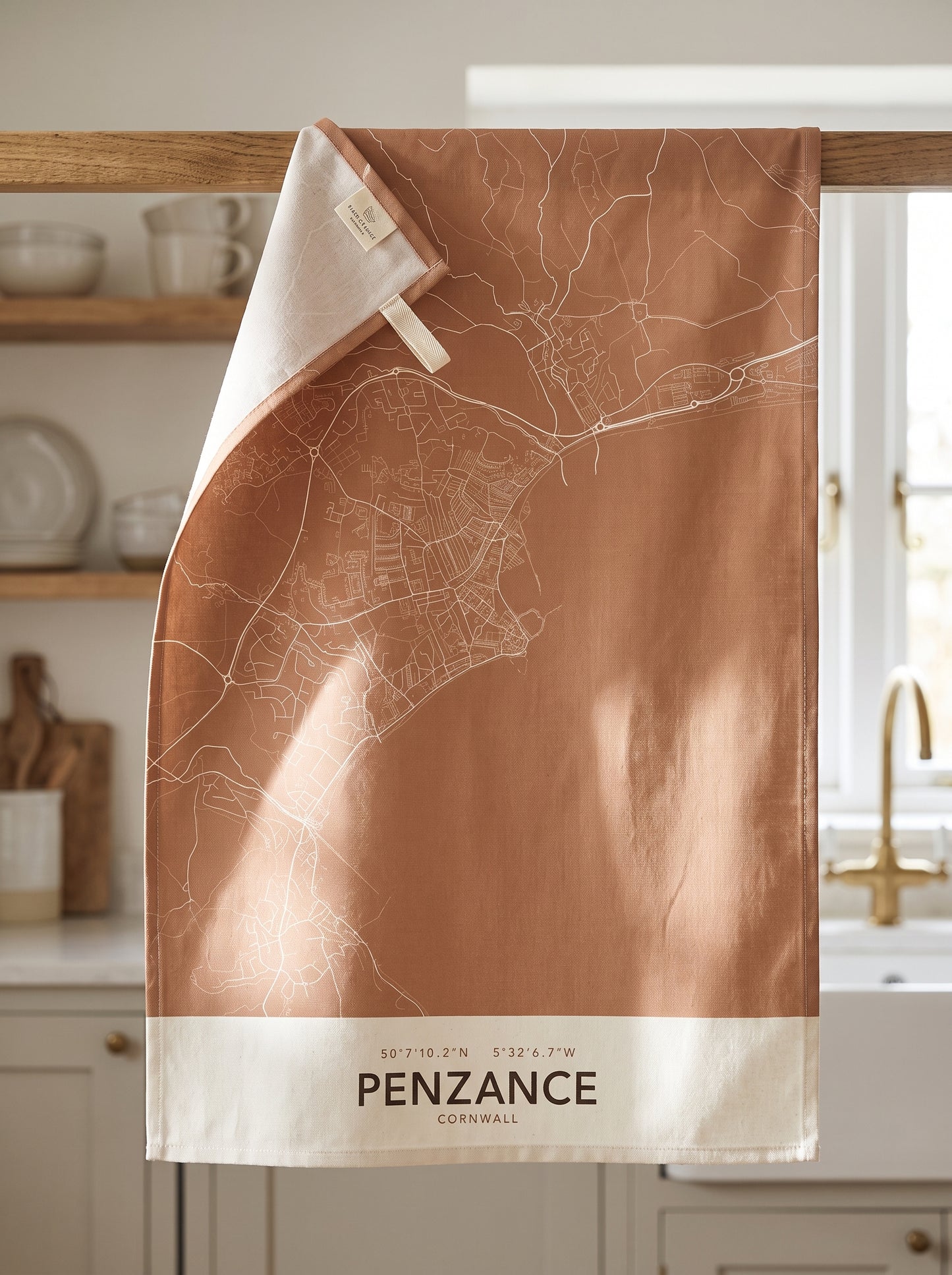 Penzance — Map Tea Towel