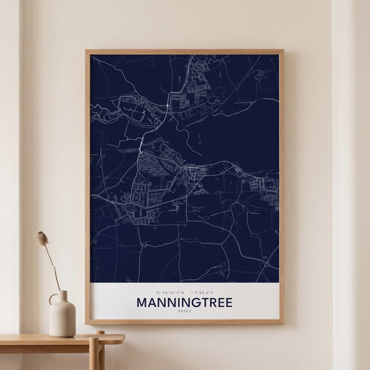 Your Town Merch — Manningtree Map Print lifestyle