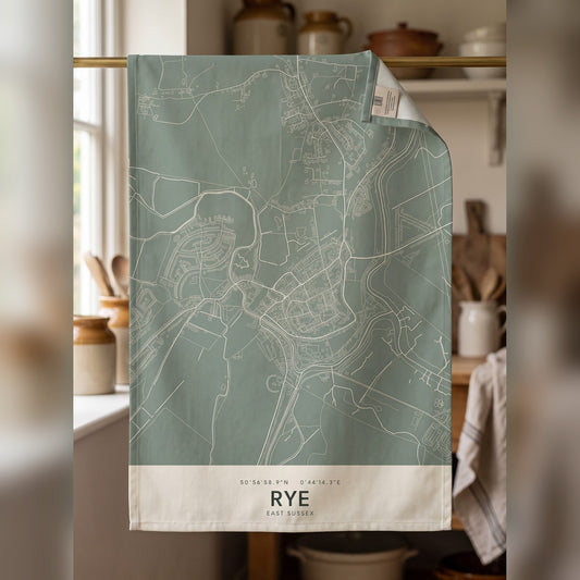 Rye — Map Tea Towel