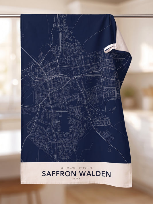Saffron Walden — Map Tea Towel