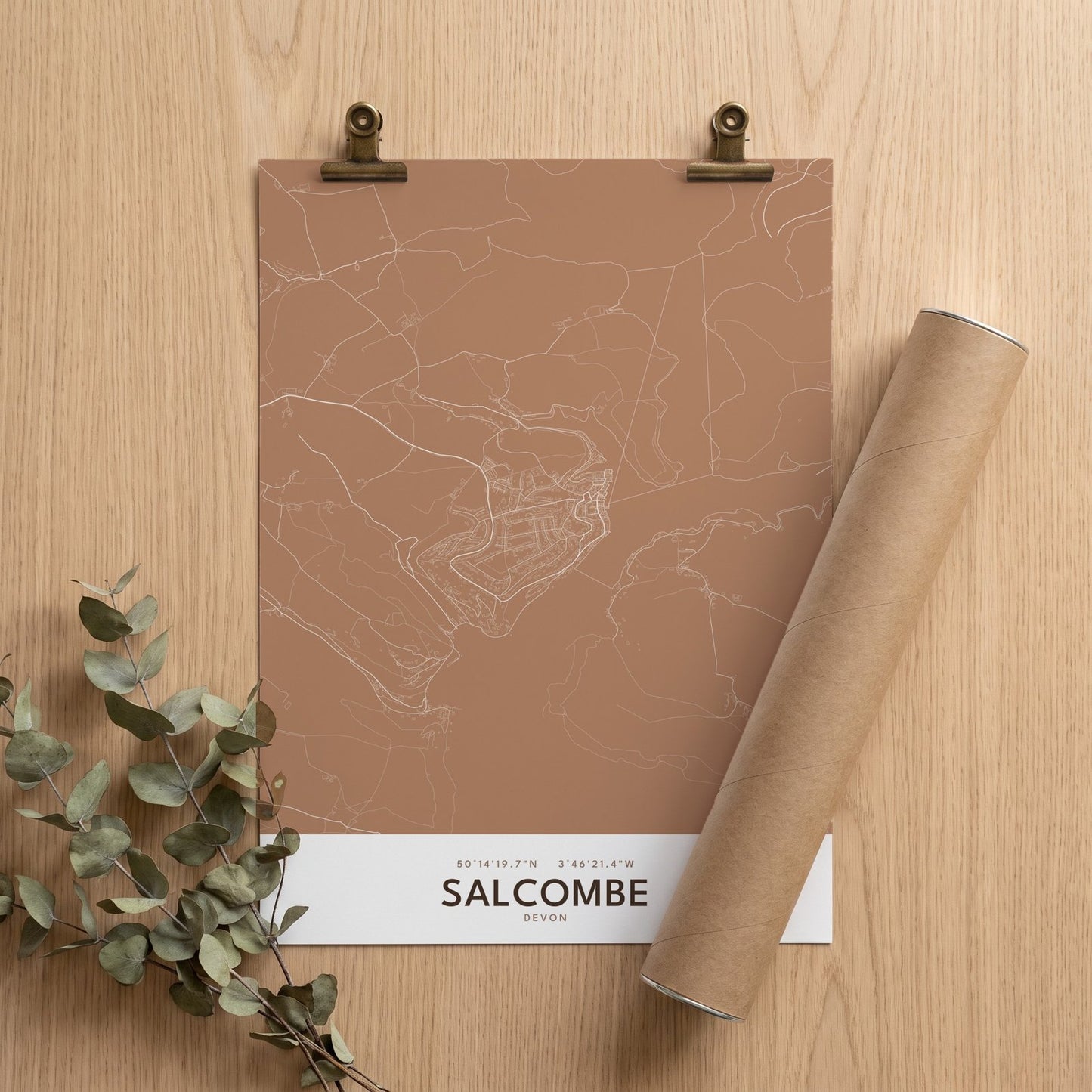 Salcombe — Map Print