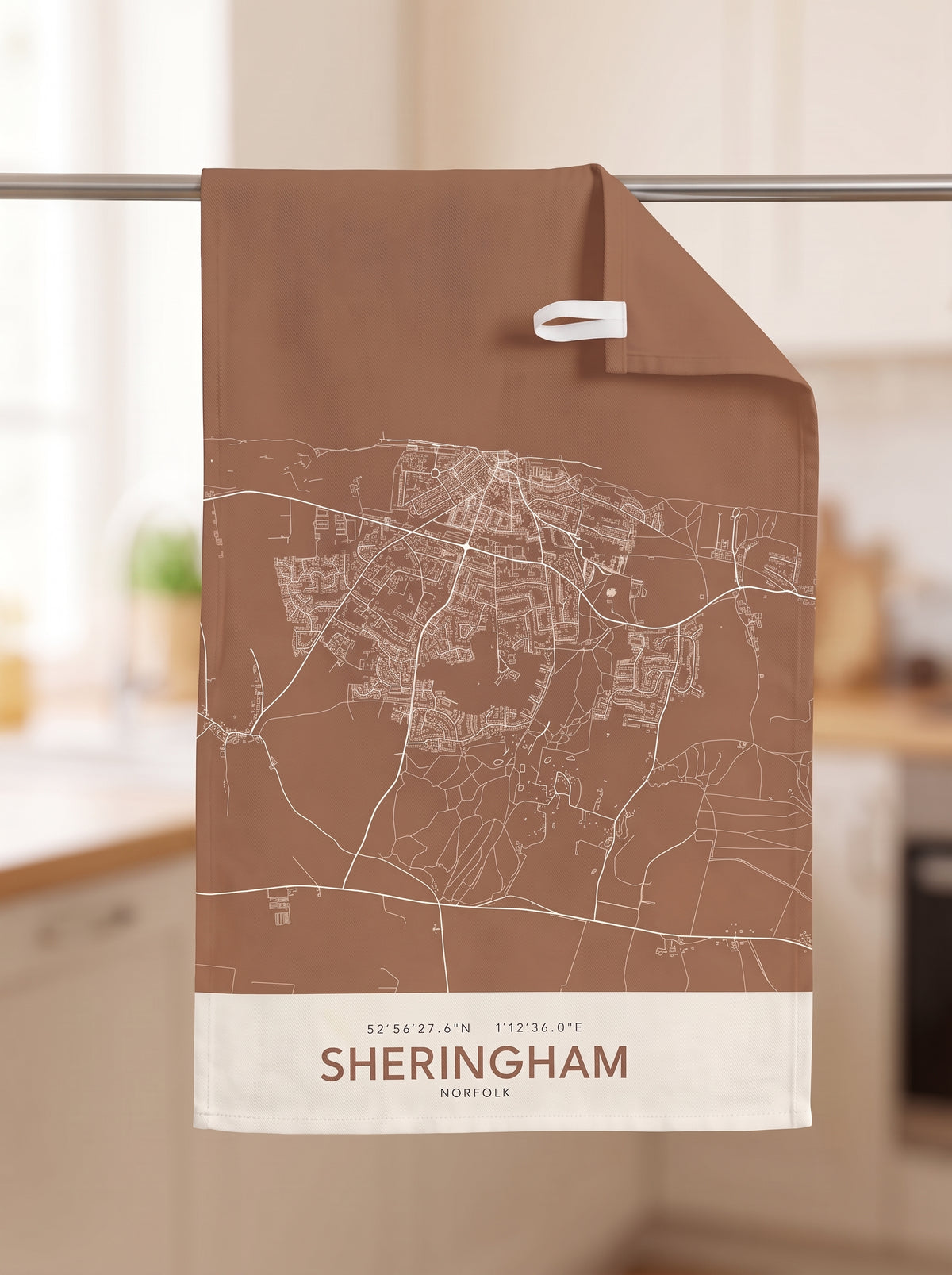 Sheringham — Map Tea Towel