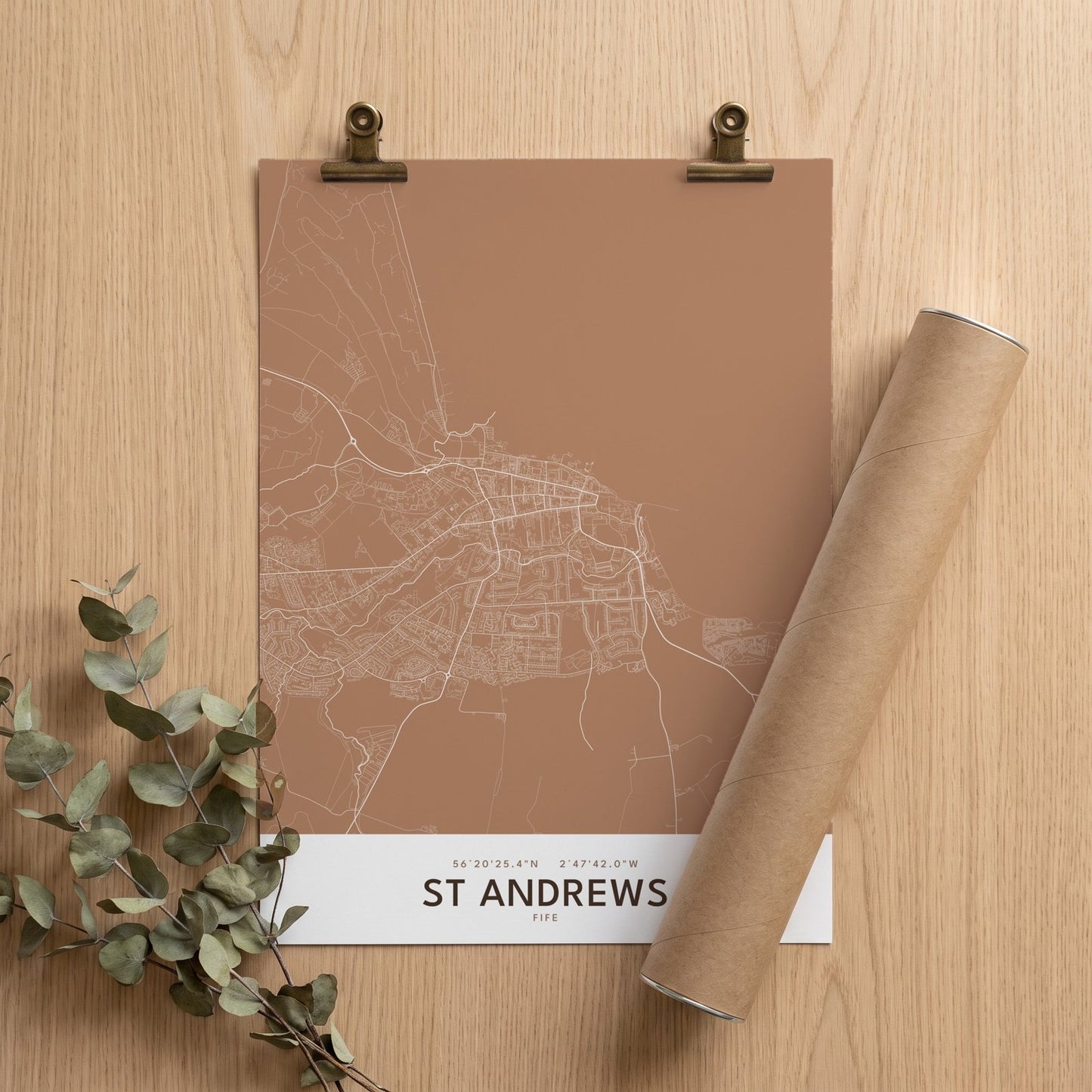 St Andrews — Map Print