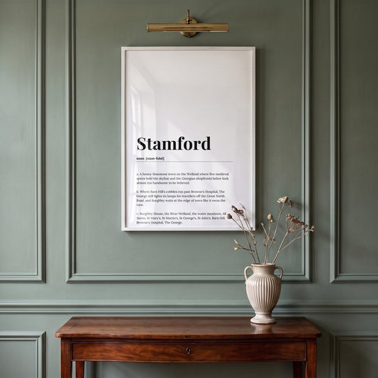 Stamford — Framed Dictionary Print