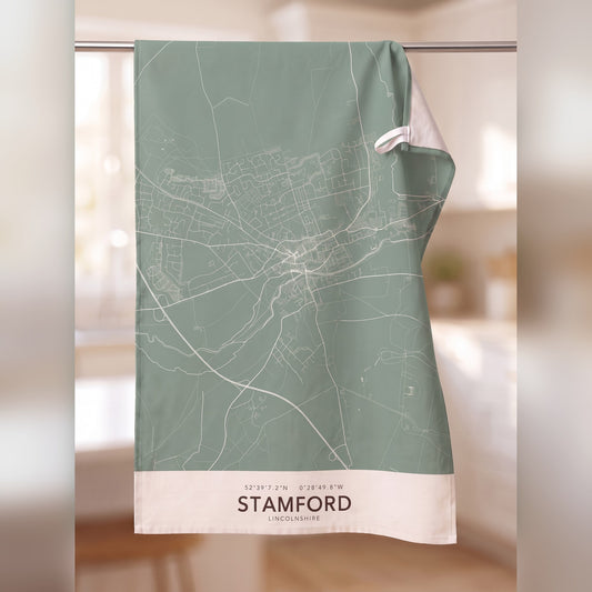 Stamford — Map Tea Towel