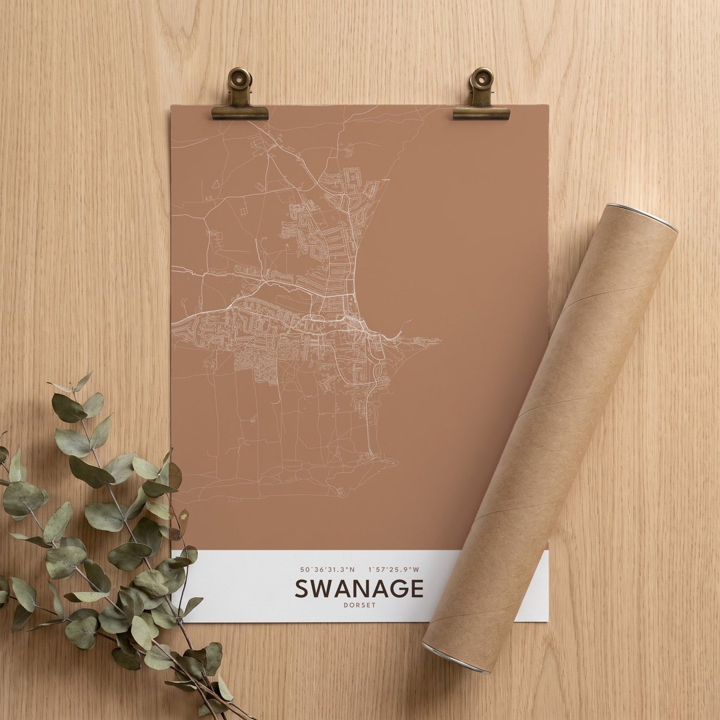 Swanage — Map Print