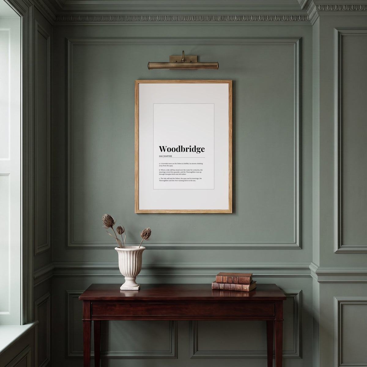 Woodbridge — Framed Dictionary Print
