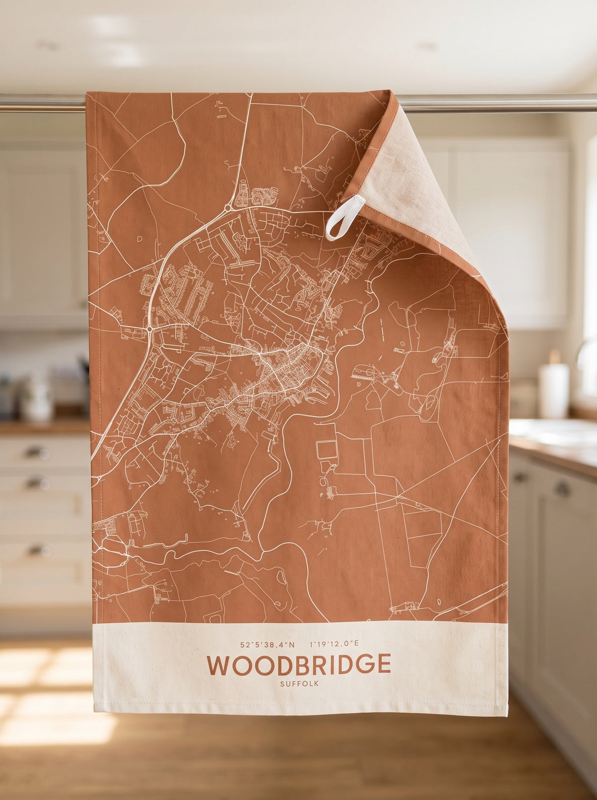 Woodbridge — Map Tea Towel