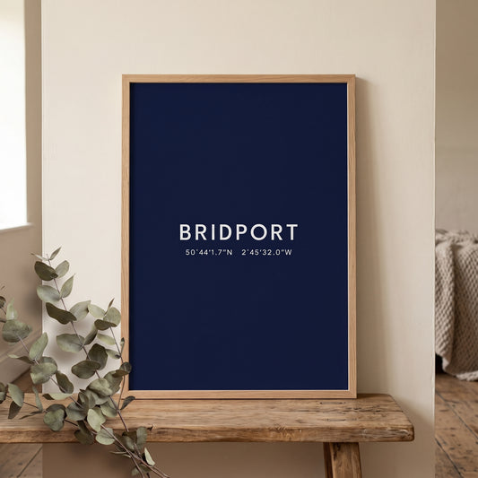 Bridport — Coordinates Print