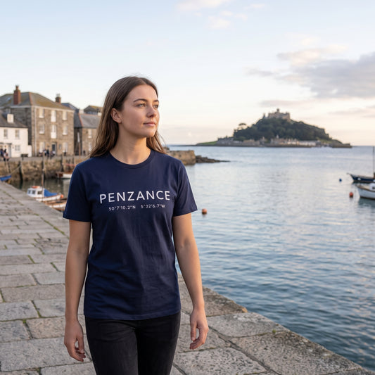 Penzance — Coordinates Navy Tee