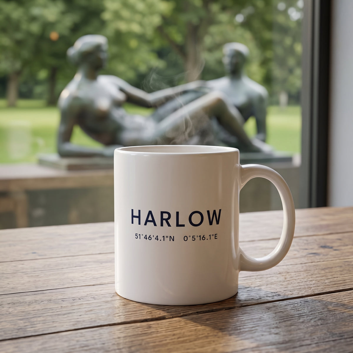 Your Town Merch — Harlow Coordinates Ceramic Mug lifestyle