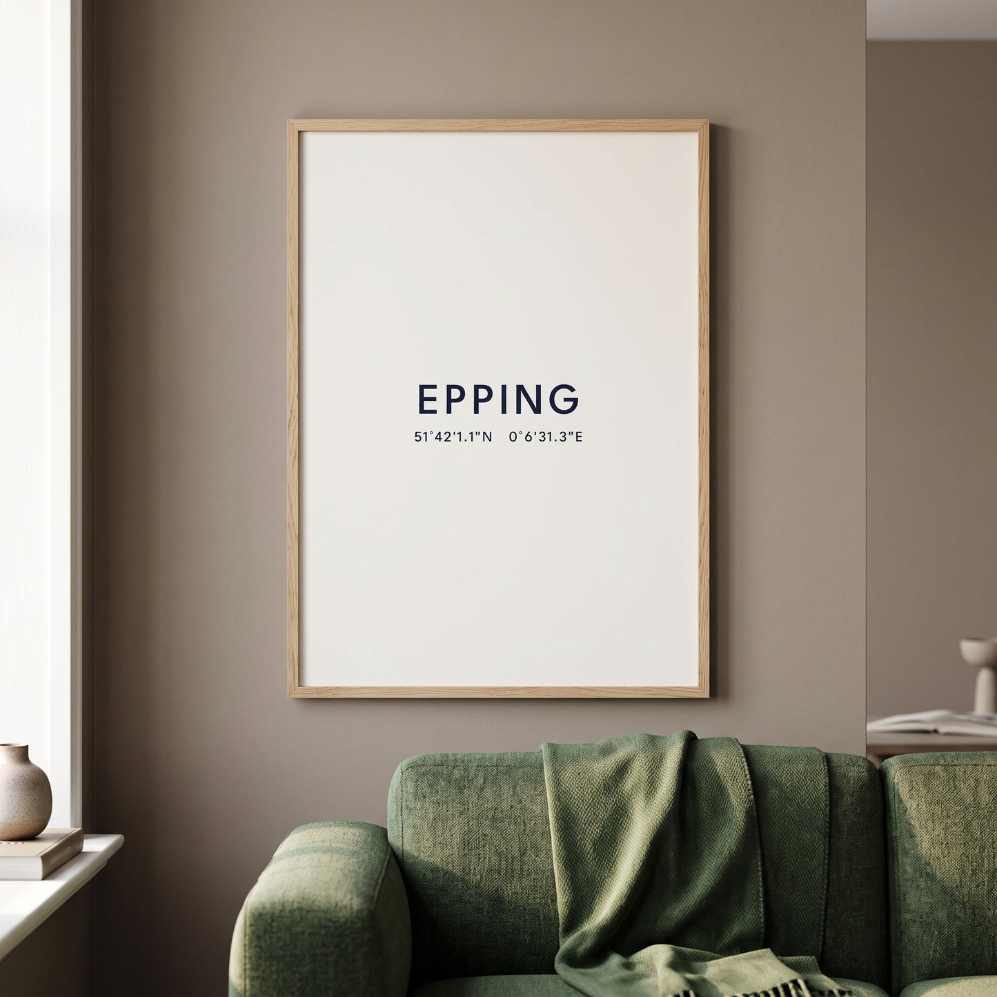 Epping — Coordinates Print (White)