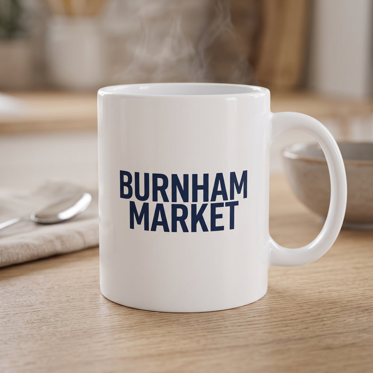 Your Town Merch — Burnham Market Ceramic Mug lifestyle