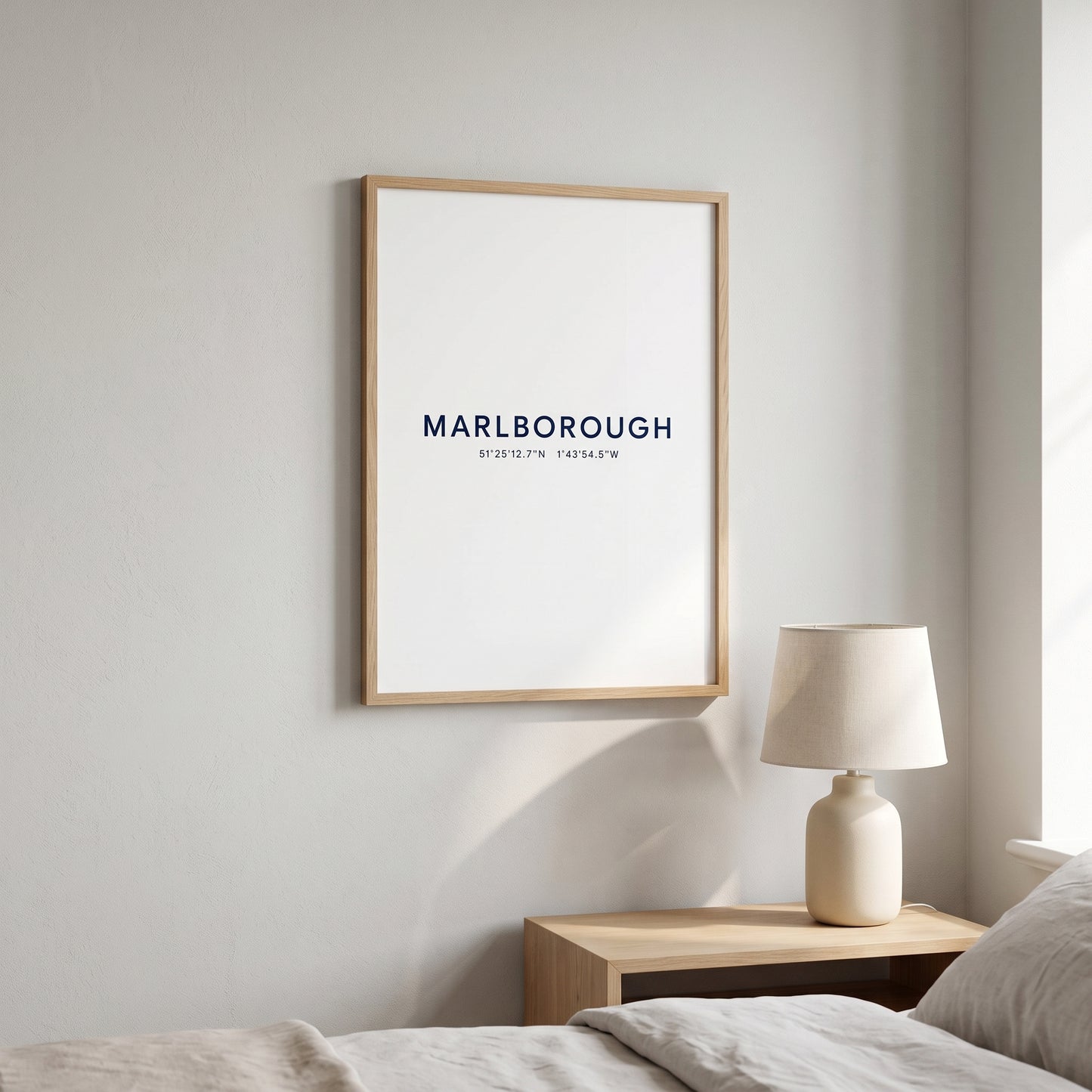 Marlborough — Coordinates Print (White)