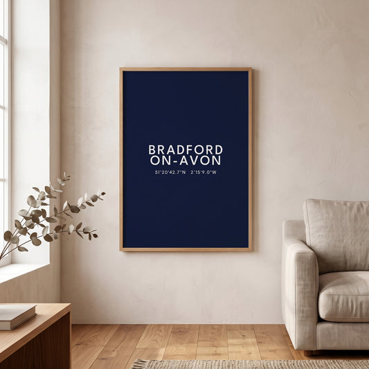 Bradford-on-Avon — Coordinates Print