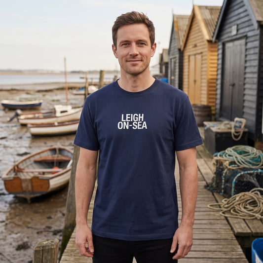 Leigh-on-Sea — Navy Tee
